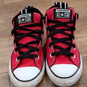 Converse Kids Red and Black Sneakers